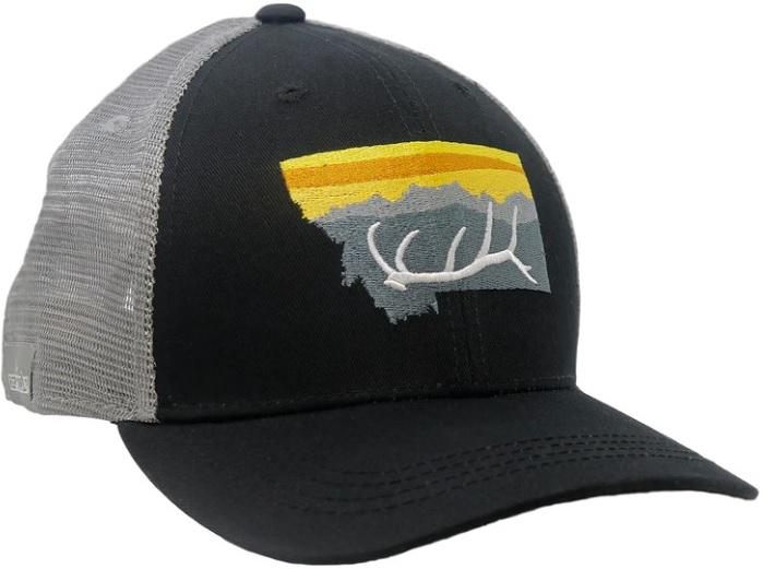 RepYourWater Montana Backcountry Mesh Hat Black/Lt Gray view 2