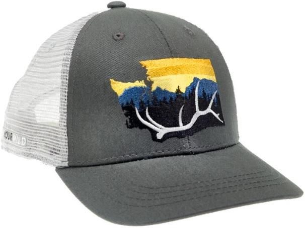 Wild Ryw Washington Backcountry Bull Hat Gray Standard Fit