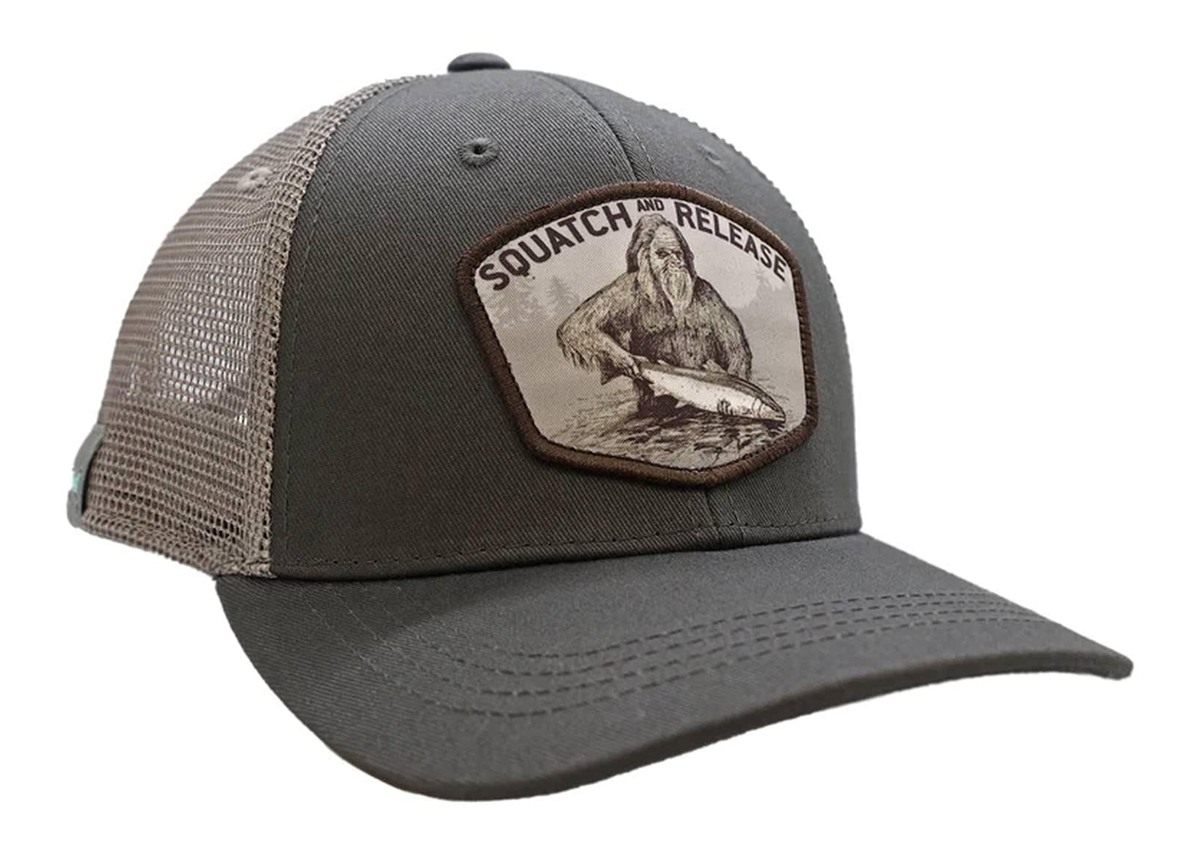 RepYourWater Squatch and Release Badge Hat Gray/Light Gray, ST