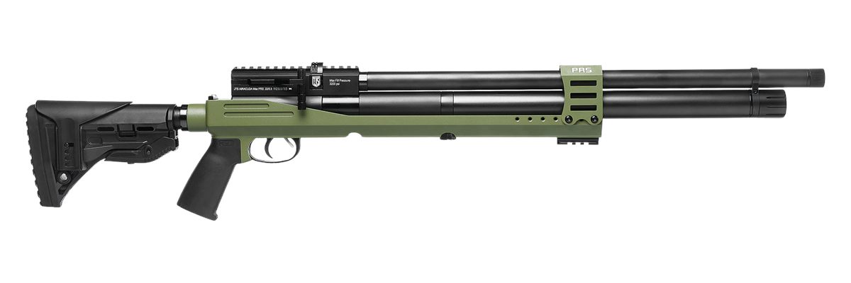 Jts Shotgun Airacuda Pcp .25 Cal Aluminum Chassis 2-10rd Green