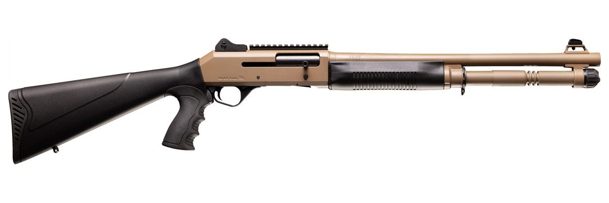 Four Peaks Imports 12073 AKSA Arms S2 12 Gauge 3" 5+1 28" Chrome Plated 7075-T6 Aluminum Receiver Black Synthetic Stock