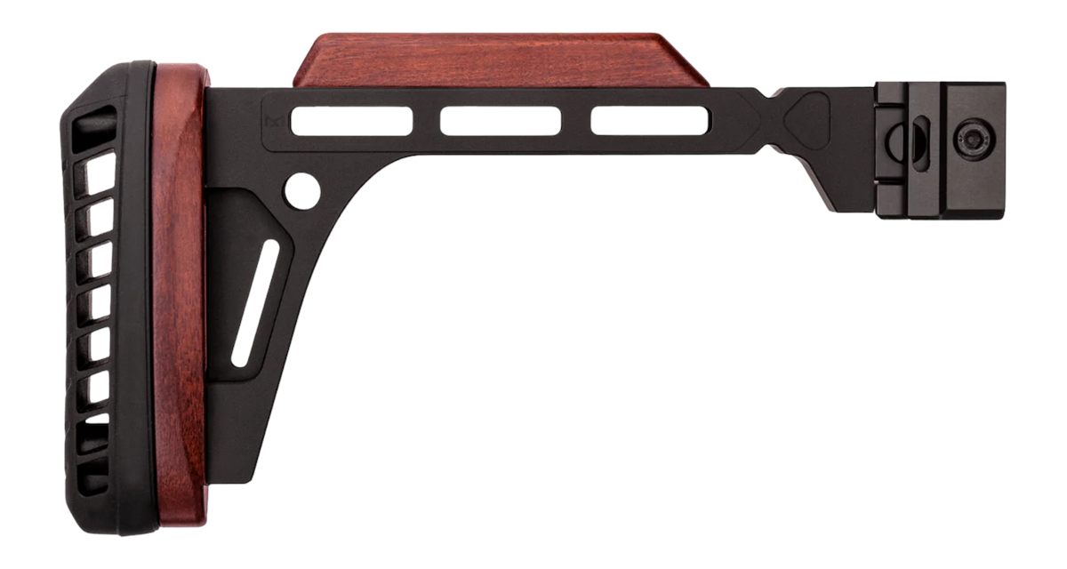 Woox SH.STK122.04 Forty-Seven Edge Stock Folding Aluminum/American Walnut