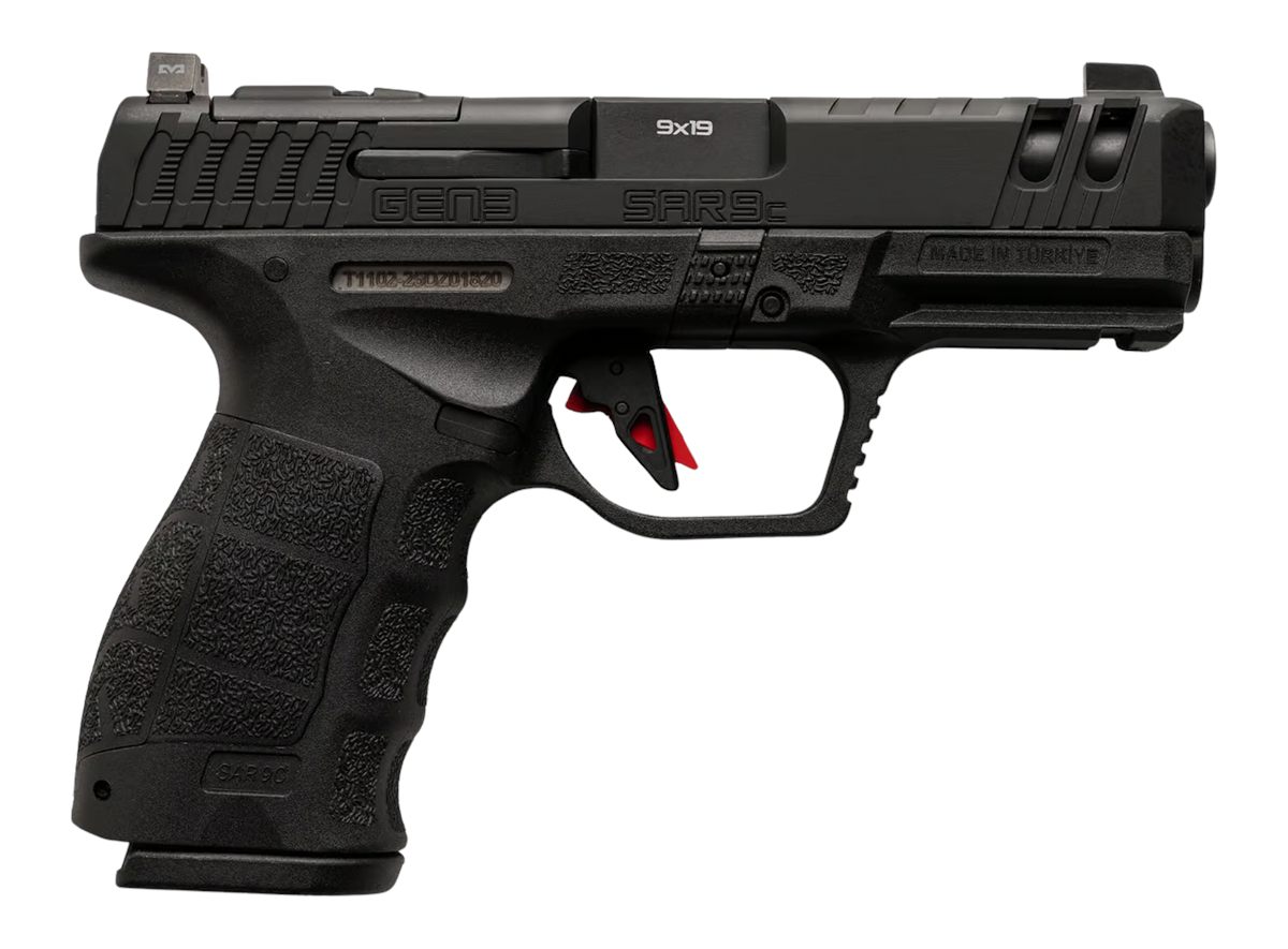 SAR USA silmaz Gen3 Compact 9mm Luger 10+1 4.10in Black Barrel, Steel Optic