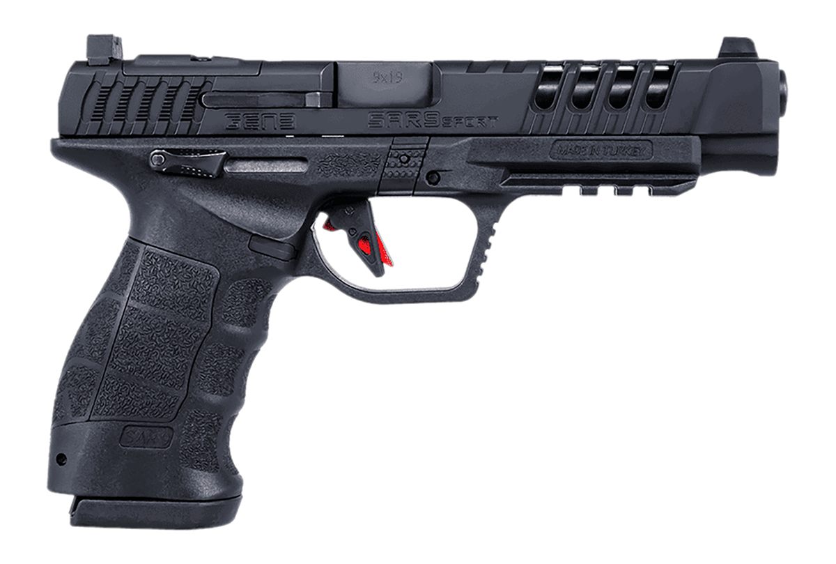 SAR Firearms USA Sport Gen3 9mm Luger 19+1 5.20in Black Steel Barrel, Light