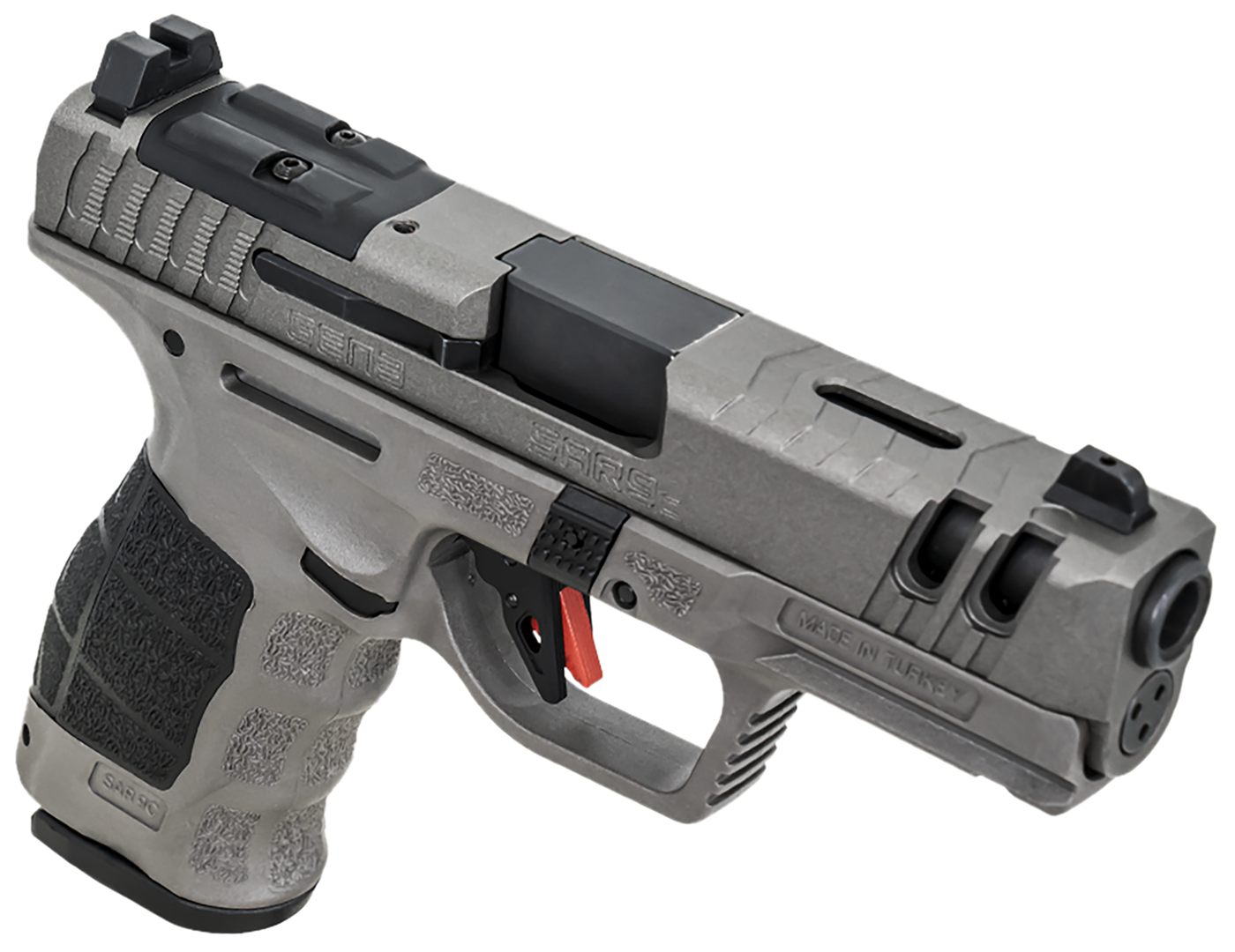 SAR Firearms USA C Gen3 Compact 9mm Luger 15+1 4in Black Steel Barrel, Plat