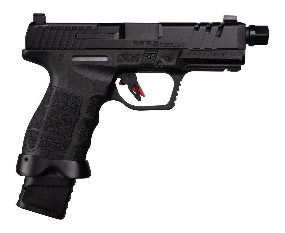 SAR USA C Compact 9mm Luger 21+1 4in Black Steel Barrel, Optic Ready/Ported
