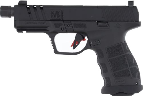 SAR USA C Compact 9mm Luger 21+1 4in Black Steel Barrel, Optic Ready/Ported view 2