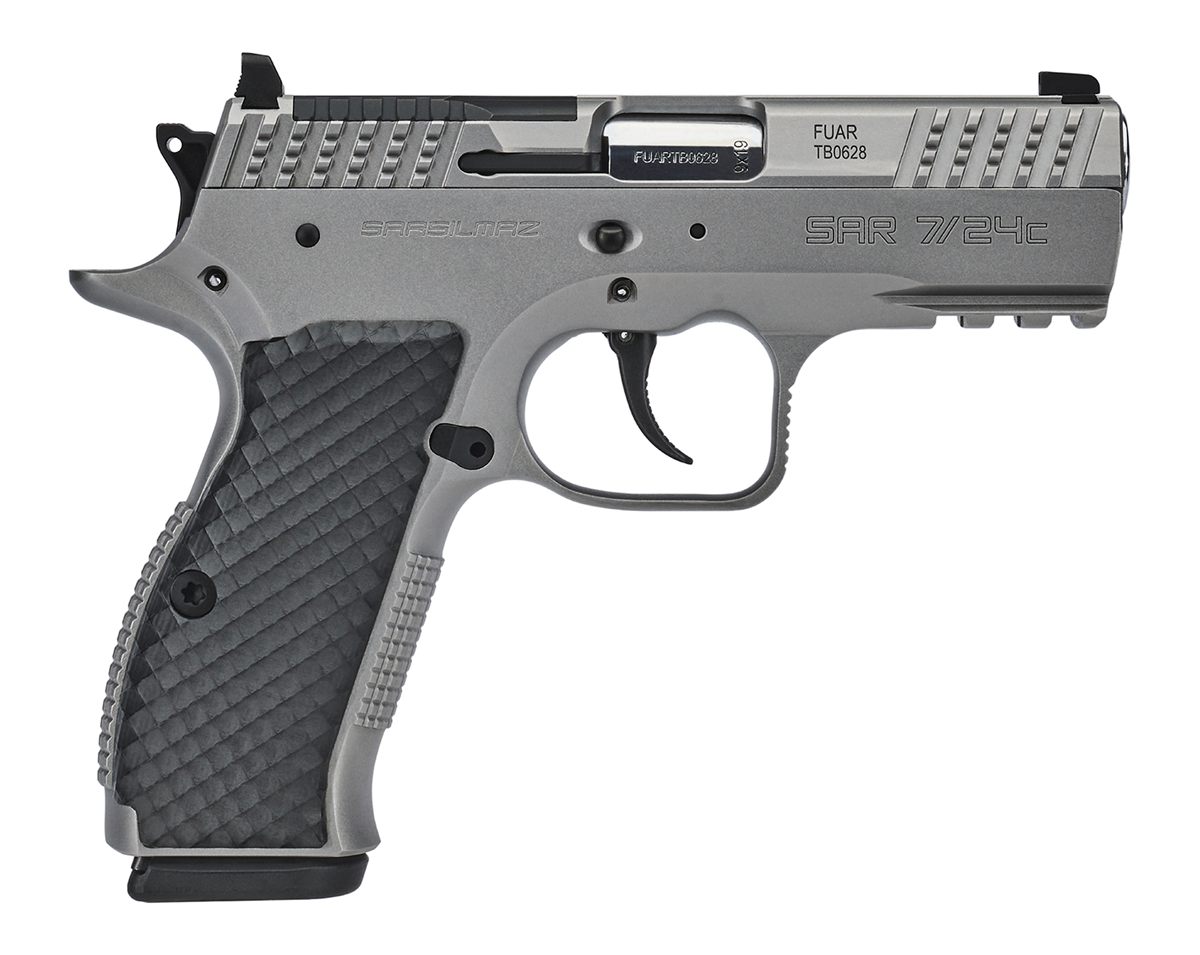 SAR USA silmaz 7/24 Compact 9mm Luger 17+1 Matte Stainless Steel w/Beaverta