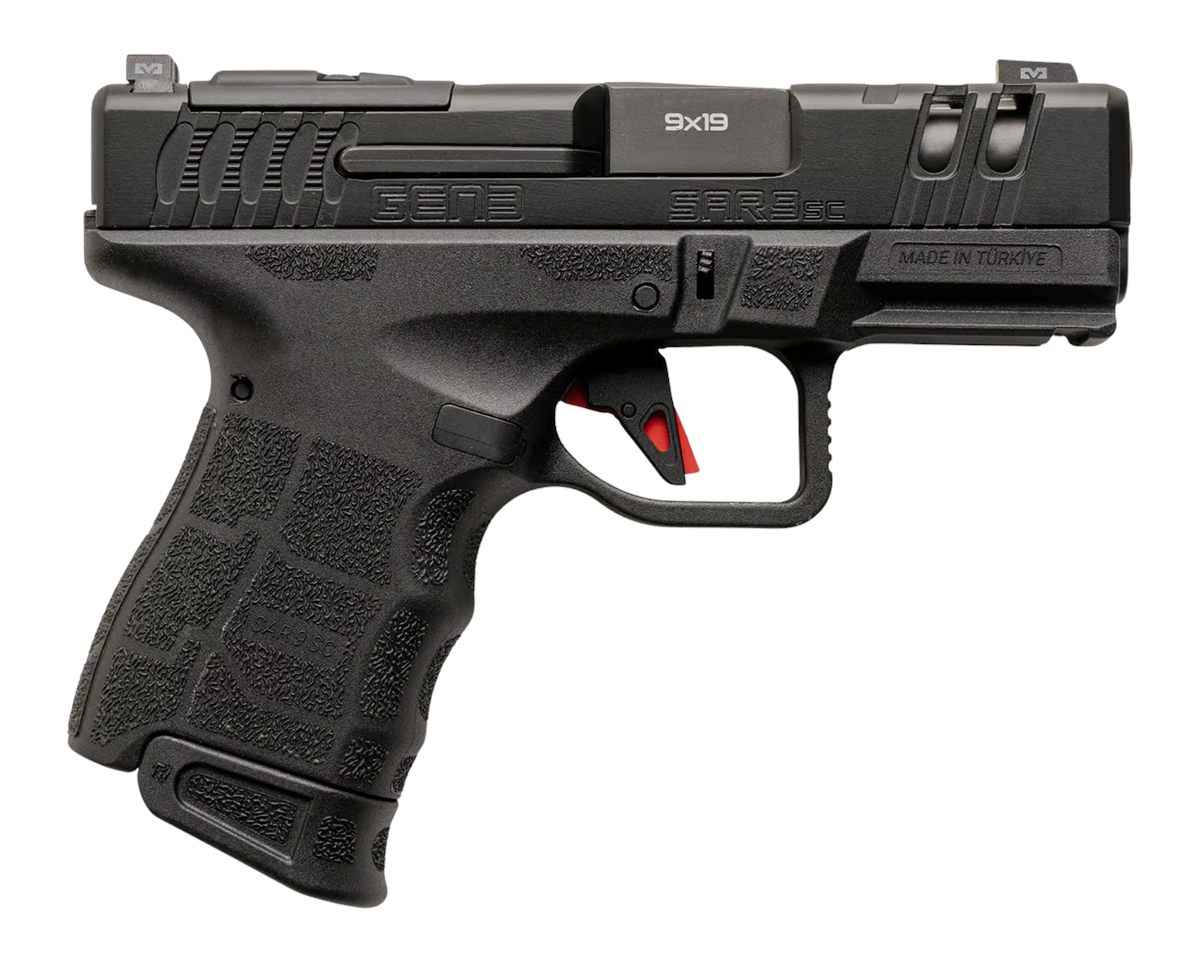SAR USA silmaz Gen3 Sub-Compact 9mm Luger 10+1 3.30in Black Barrel, Steel O