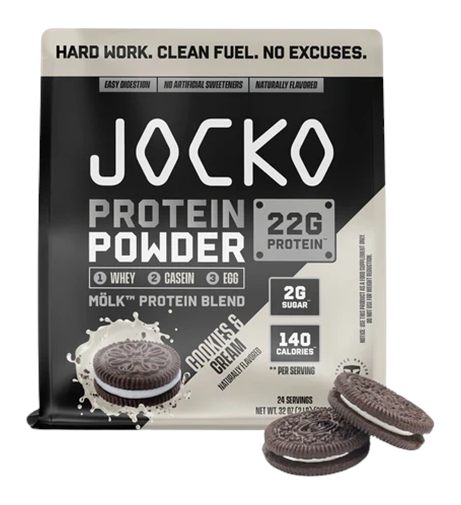 Jocko Fuel 29146 Cookies And Cream Protein Powder Bag