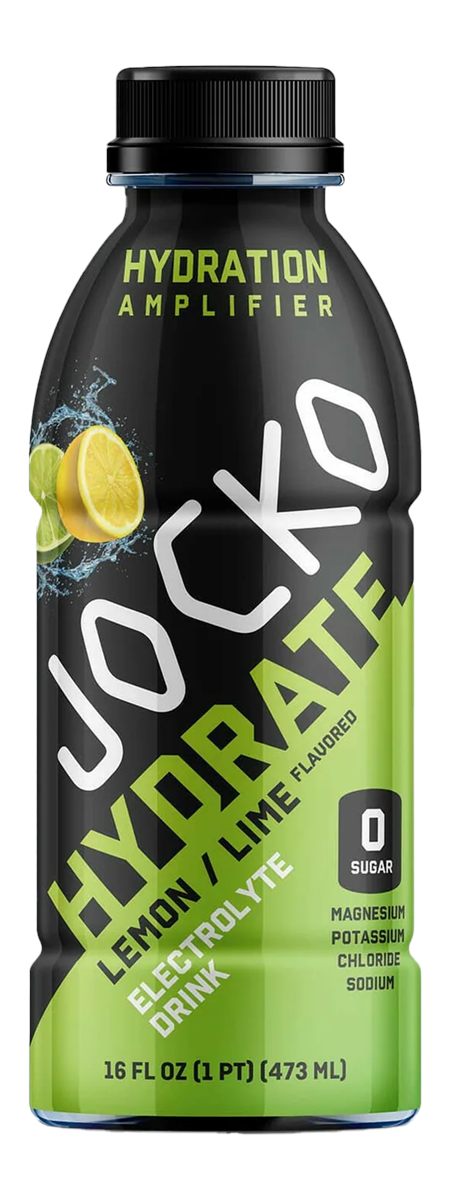 Jocko Fuel 29265 Lemon Lime Hydrate Drink 16oz 12 Pack