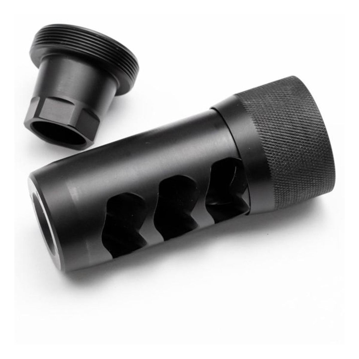Area 419 Hellfire Self Timing Muzzle Brake 223/6mm Black Nitride 5/8-24 view 3