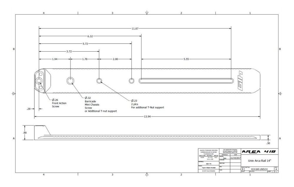 Area419 419 Arcalock 12in Universal Barricade Rail Kit with Clamp view 2