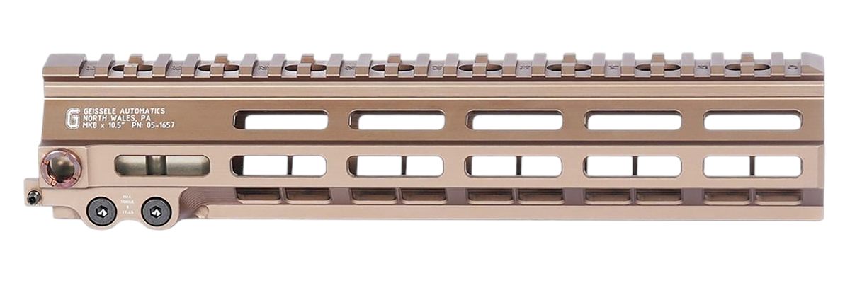 Geissele Automatics 051657S Super Modular Rail MK8 DDC Aluminum 10.50in Lon