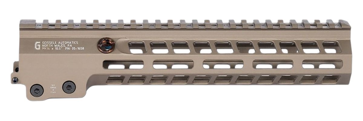 Geissele Automatics 051658S Super Modular Rail MK14 DDC Aluminum 10.50in Lo
