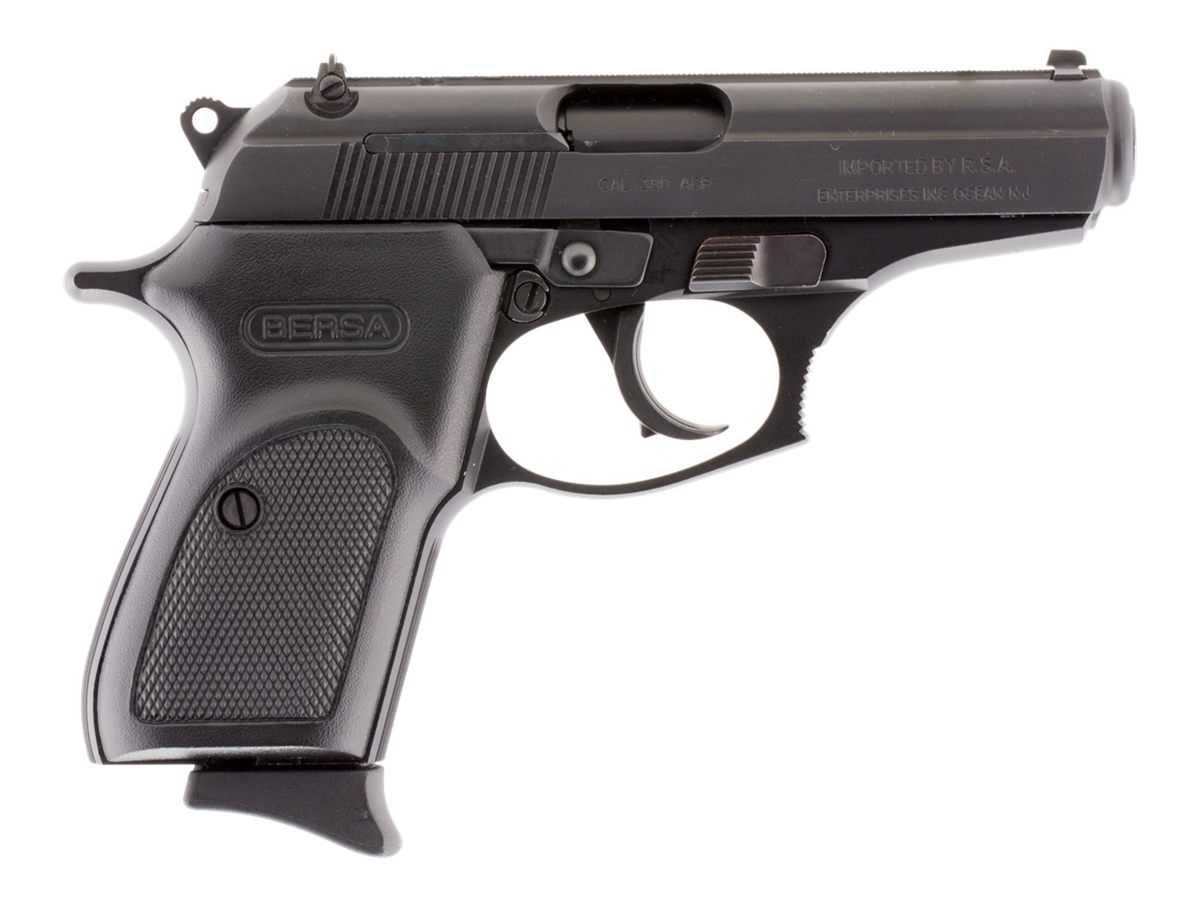 Bersa T380M8 Thunder Micro-Compact 380 ACP 8+1, 3.50in Black Steel Barrel