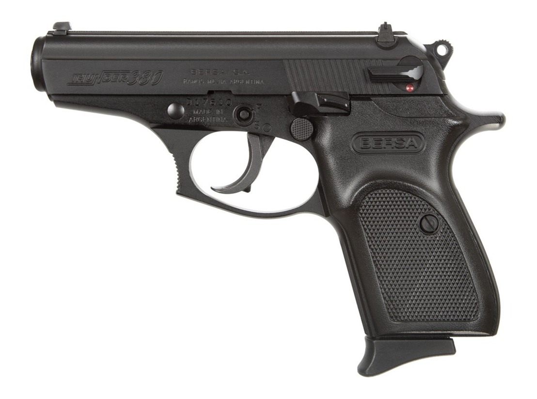 Bersa T380M8 Thunder Micro-Compact 380 ACP 8+1, 3.50in Black Steel Barrel view 2
