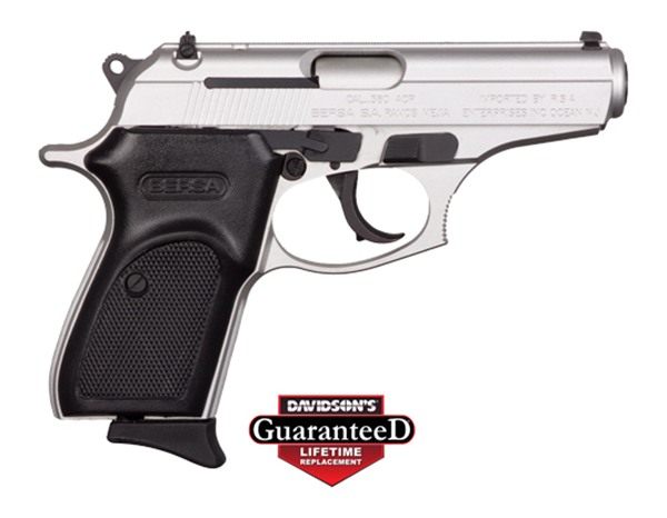 Bersa USA T380NKL8 Thunder Micro-Compact 380 ACP 8+1, 3.50in Satin Nickel S view 3