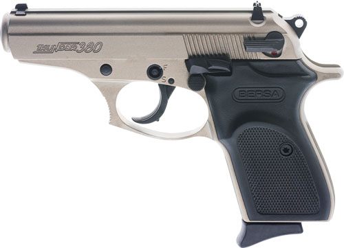 Bersa USA T380NKL8 Thunder Micro-Compact 380 ACP 8+1, 3.50in Satin Nickel S view 5