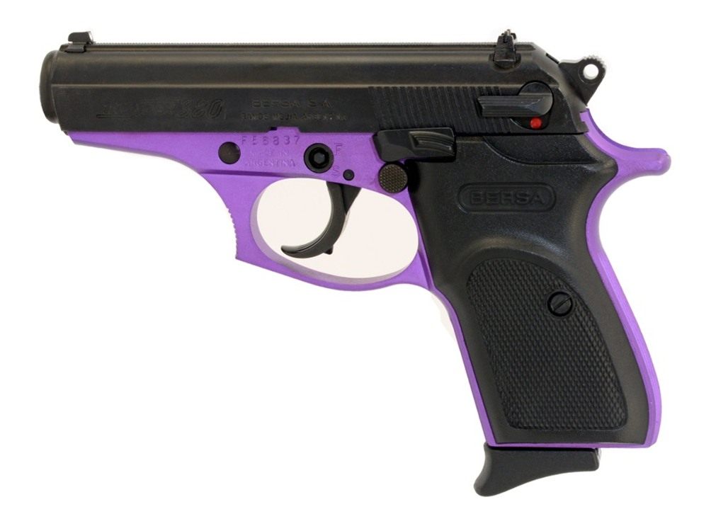 Bersa T380PRP8 Thunder Micro-Compact 380 ACP 8+1, 3.50in Purple Cerakote St view 2