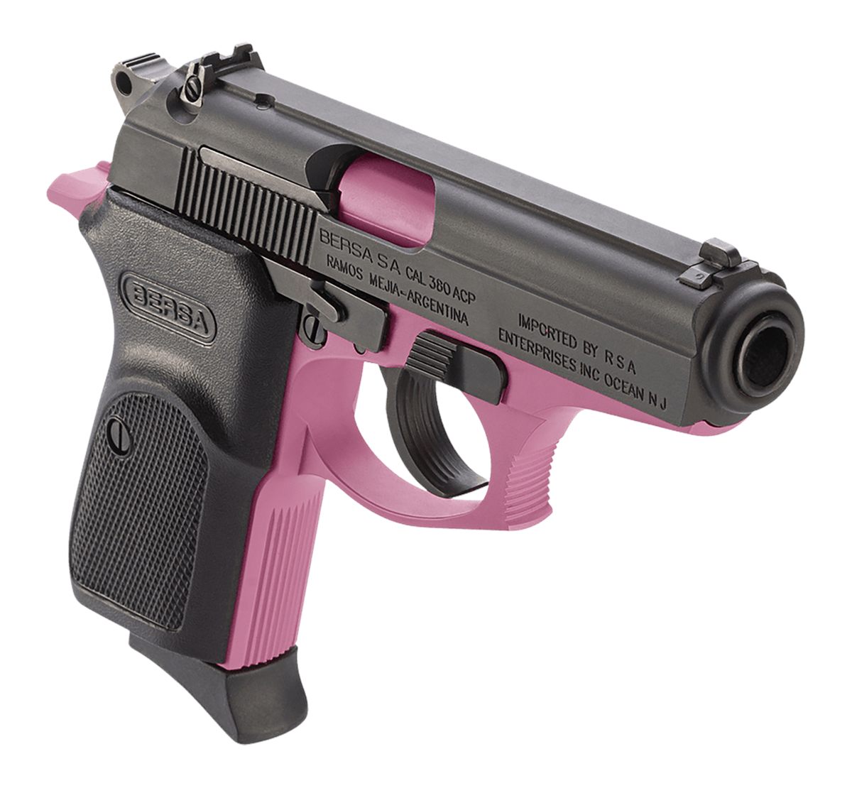 Bersa T380PNK8 Thunder Micro-Compact 380 ACP 8+1 3.50in Pink Cerakote Steel