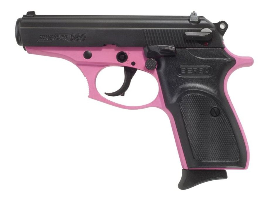 Bersa T380PNK8 Thunder Micro-Compact 380 ACP 8+1 3.50in Pink Cerakote Steel view 2