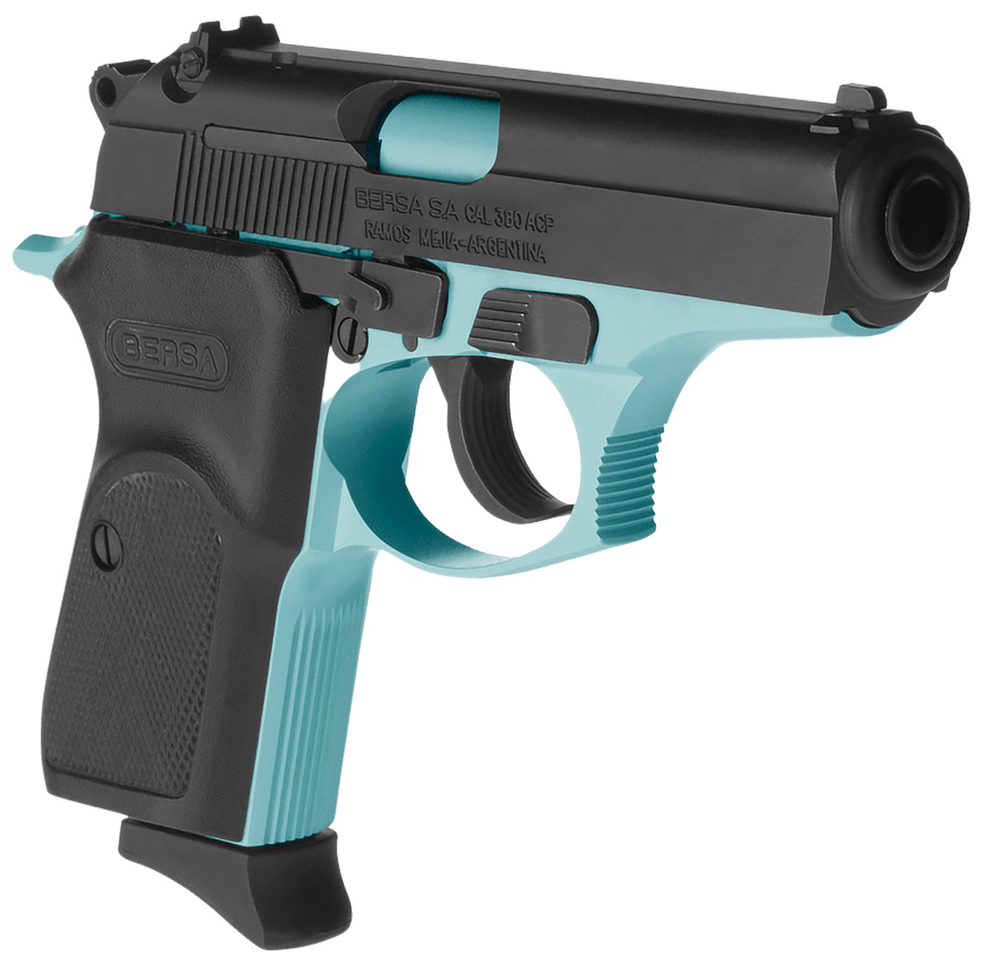 Bersa T380BLM8 Thunder Micro-Compact 380 ACP 8+1, 3.50in Robin Egg Blue Cer