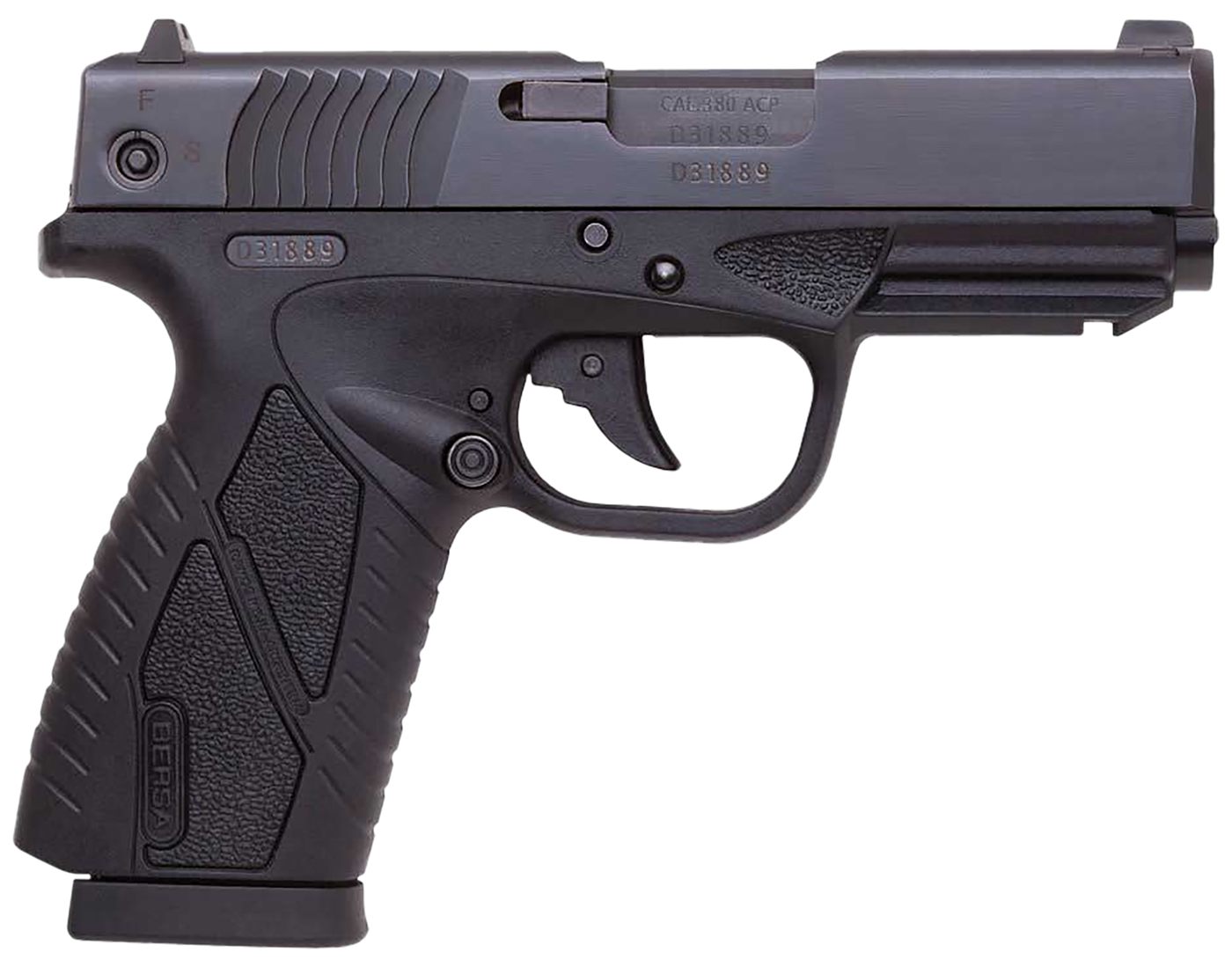 Bersa BP380MCC Bpcc Concealed Carry Sub-Compact 380 ACP 8+1, 3.30in Black S
