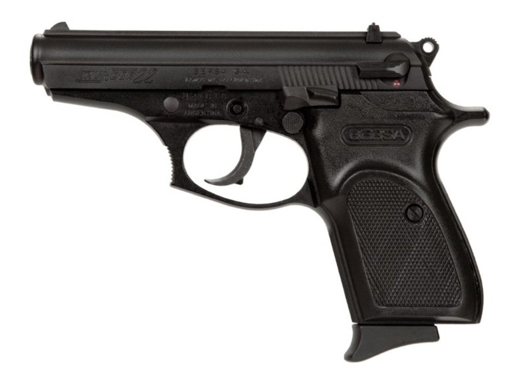 Bersa USA T22M Thunder Micro-Compact 22 LR 10+1, 3.50in Black Steel Barrel view 2