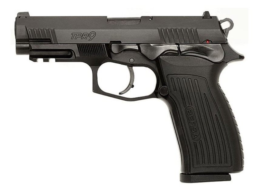 Bersa USA TPR9M Full Size 9mm Luger 17+1, 4.25in Black Steel Barrel, Matte view 2