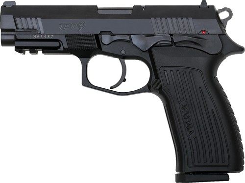 Bersa USA TPR9M Full Size 9mm Luger 17+1, 4.25in Black Steel Barrel, Matte view 3