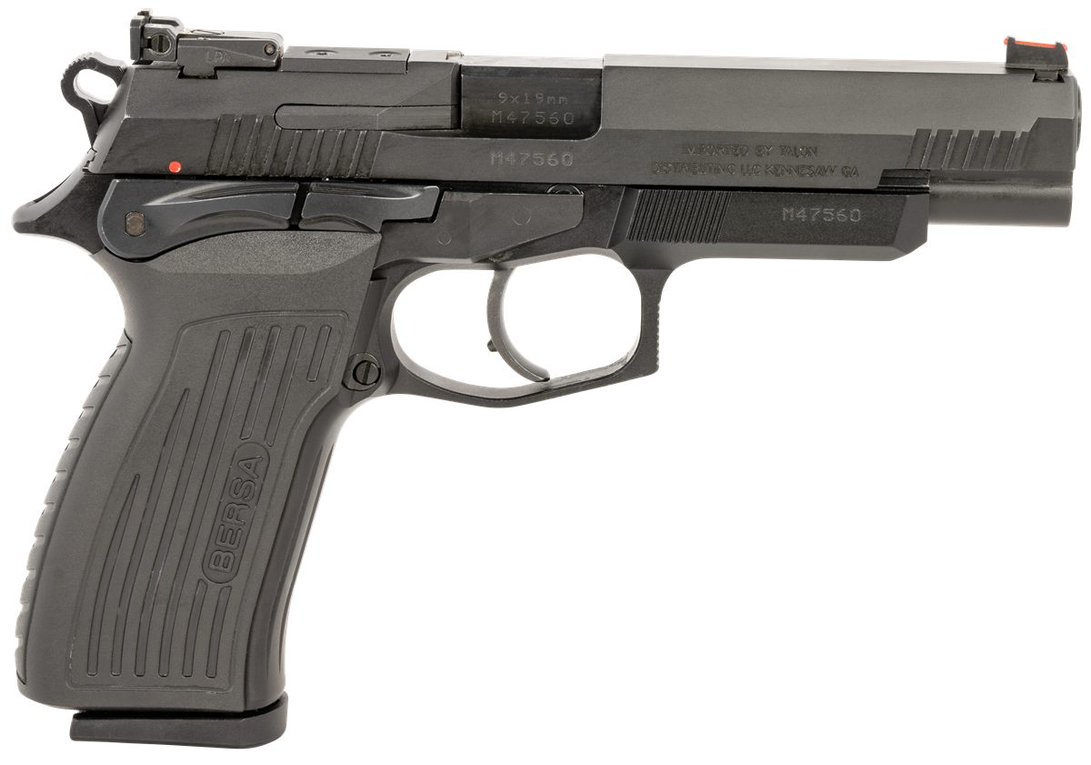 Bersa TPR9XT XT Full Size 9mm Luger 17+1, 4.96in Black Steel Barrel, Matte