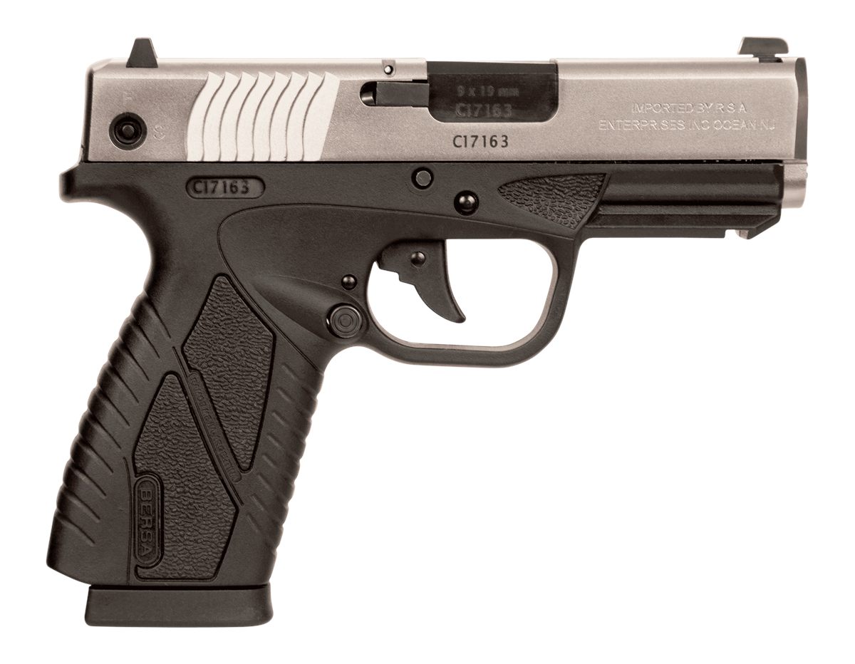 Bersa USA BP9DTCC Bpcc Sub-Compact 9mm Luger 8+1 3.30in Black Steel Barrel