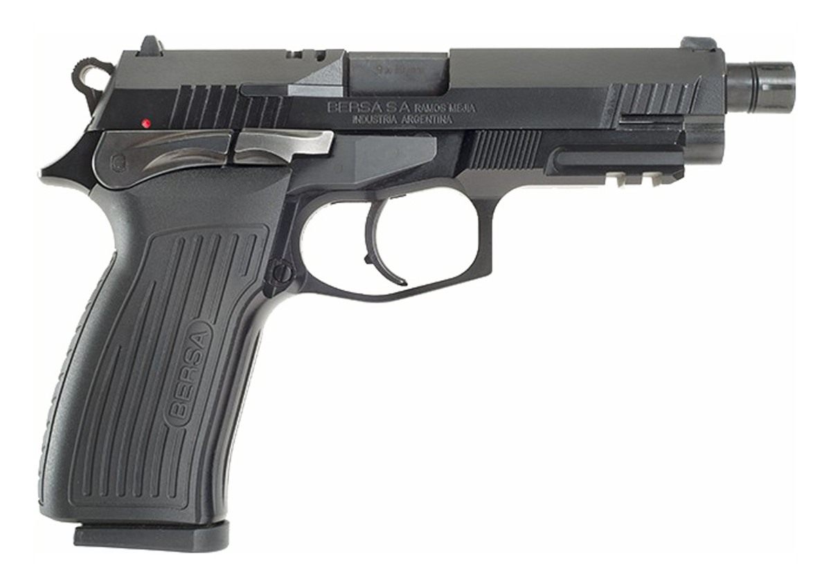 Bersa TPR9MX Tprx Full Size 9mm Luger 17+1, 4.25in Black Steel Threaded Bar