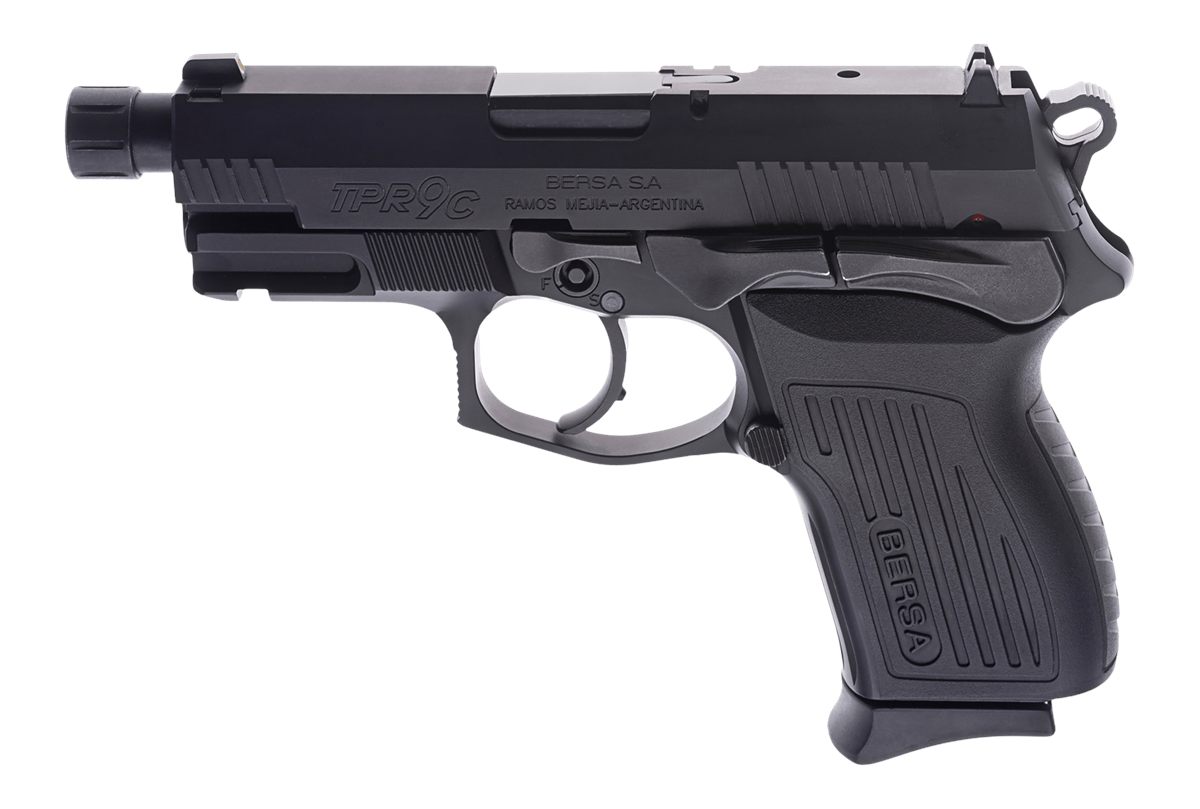 Bersa USA TPR9CMX Tprcx Compact 9mm Luger 13+1, 4.10in Black Steel Threaded