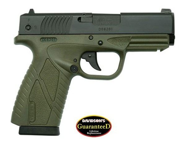 Bersa Bpcc 9mm Luger 8rd Magazine 3.3in Barrel OD Green view 2