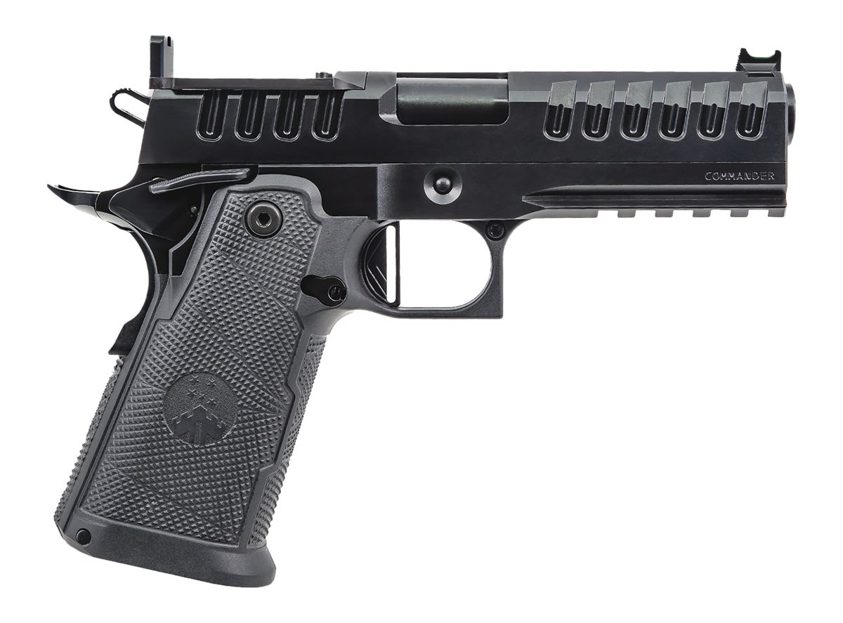 Watchtower Firearms APACHE9MMCMNDRBLK Commander 9mm Luger 15+1 4.25in Threa