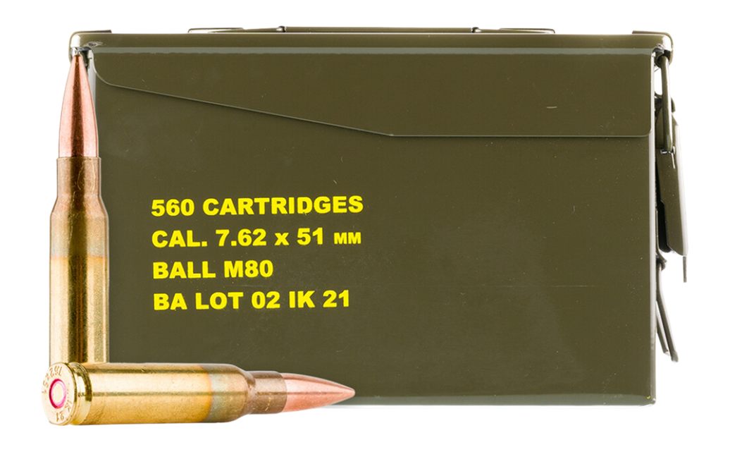 Global Ordnance Igman 7.62 X 51 MM M80 147gr 560rd Can 28 Boxes Per