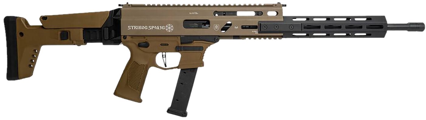 Global Ordnance Grand Power 810091156483 Stribog SP9A3G 9mm Luger 16in Blac