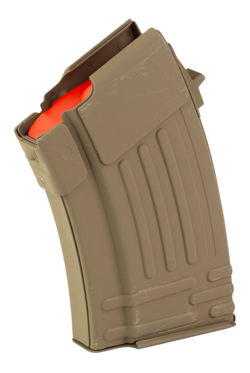 Global Ordnance 810091157398 10rd Fully Ribbed 7.62x39mm Fits AK-47 FDE Ste