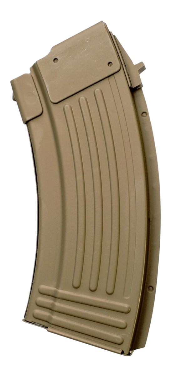 Global Ordnance 810091157435 20rd Fully Ribbed 7.62x39mm Fits AK-47 FDE Ste