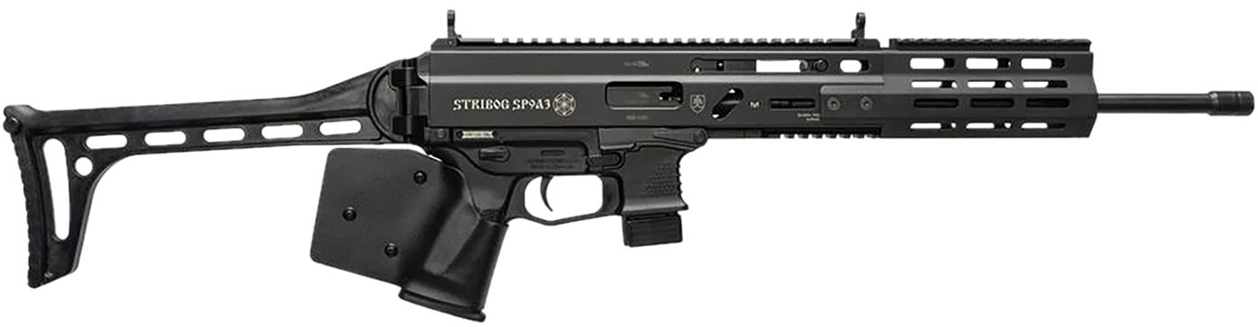 Grand Power 810091158166 Stribog SP9A3 CA Compliant 9mm Luger 10+1 16in Bla