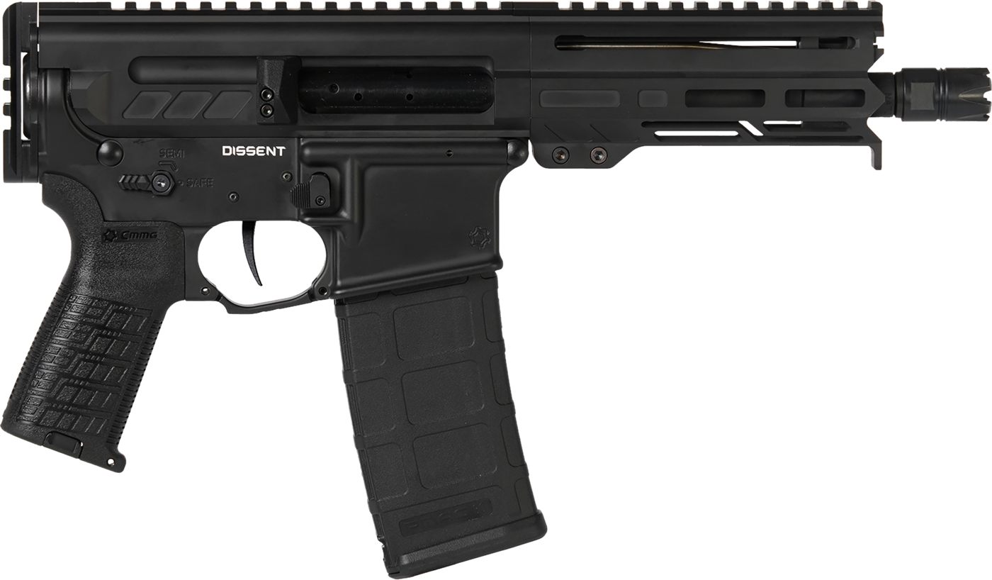 CMMG 55A938FAB Dissent 5.56x45mm Nato 30+1 6.50in, Black Cerakote Rec, OEM