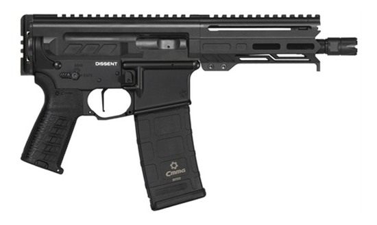 CMMG 94A6867AB Dissent MK4 9mm Luger 33+1 6.50in, Black, Picatinny Brace Ad view 2