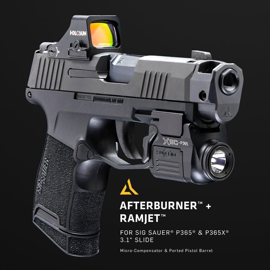 Radian Weapons Afterburner Compensator and Ramjet Barrel Combo for Sig P365 view 3
