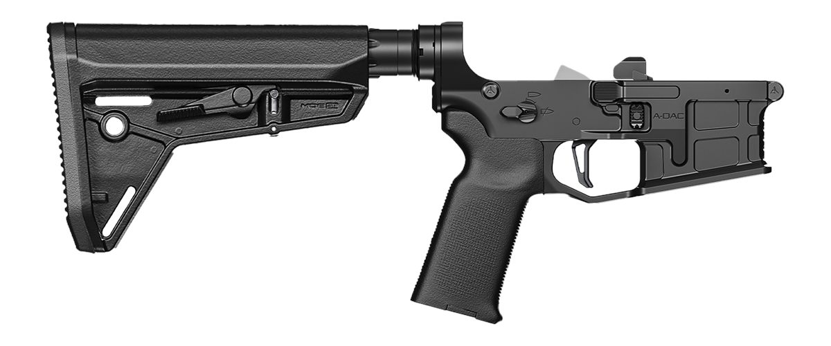 Radian Weapons R0847 A-DAC 15 Lower Receiver SBA3 Flat trigger Black