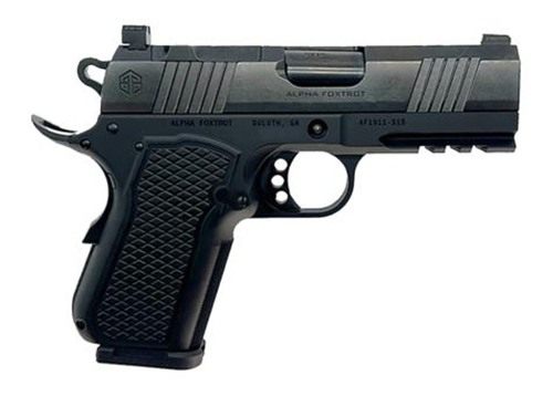 Alpha Foxtrot AF1911-S15 AMBI-BOB Handgun 9mm Luger 15rd Magazine 3.5'' Barrel RMSc Polished DLC Black view 2