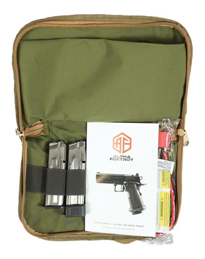 Alpha Foxtrot AF1911-Romulus Handgun 9mm Luger 17rd (1) 20rd Magazine 3.5in view 4