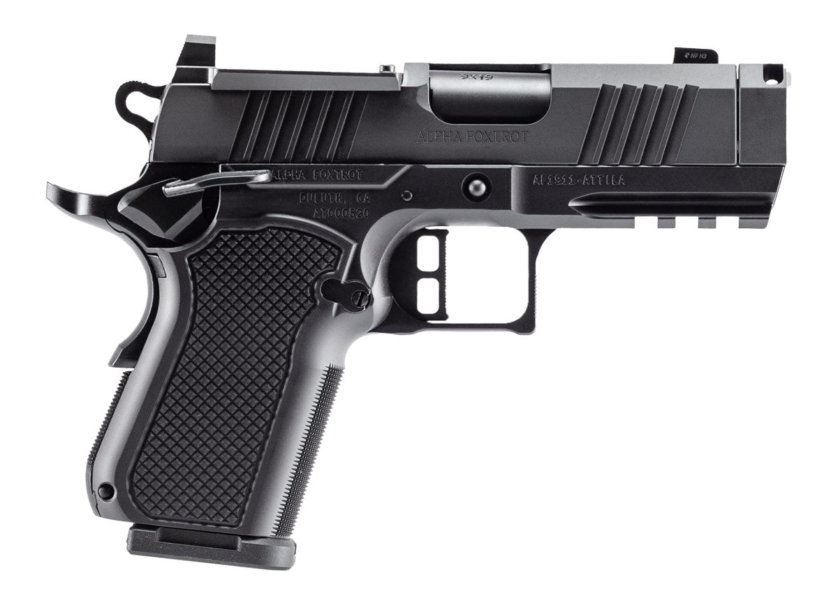 Alpha Foxtrot AF1911-Attila MOS Handgun 9mm Luger 10rd Magazine(2) 3.5in Co