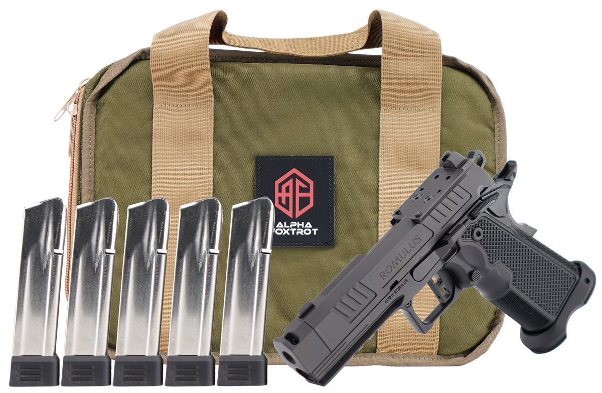 Alpha Foxtrot AA47X1QIG-XDBK20-PROM AF1911 Romulus 9mm Luger 20+1 3.50in Bl